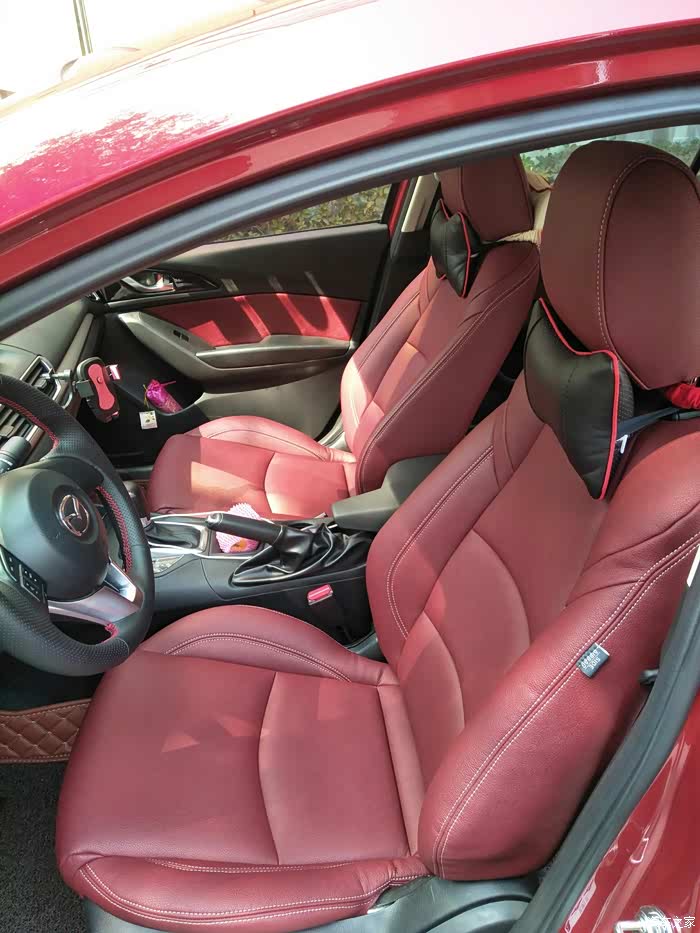 【图】说说你们座椅拉皮是什么颜色的_马自达3 昂克赛拉论坛_汽车之家