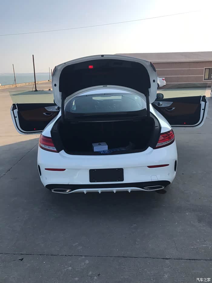 【图】白外棕内c200coupe提车作业_奔驰c级论坛_汽车之家论坛