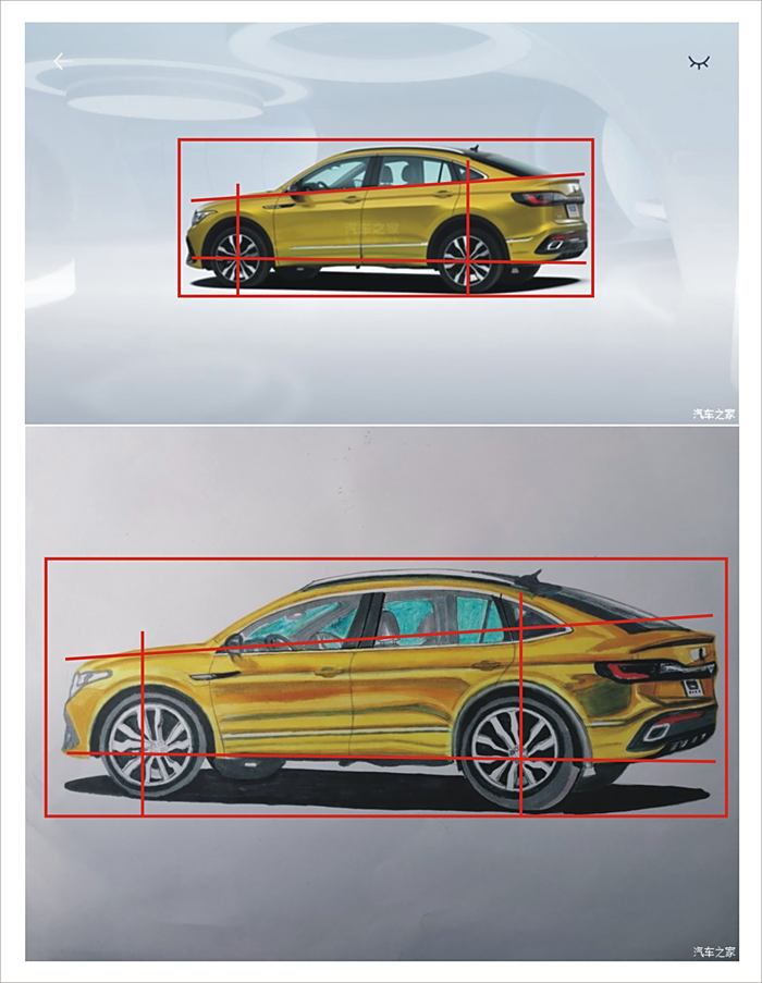 【圖】汽車手繪#手繪最美大眾轎跑suv[途觀x]_汽車插畫論壇_汽車之家