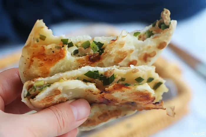 积分大放送韭菜肉馅儿烧饼