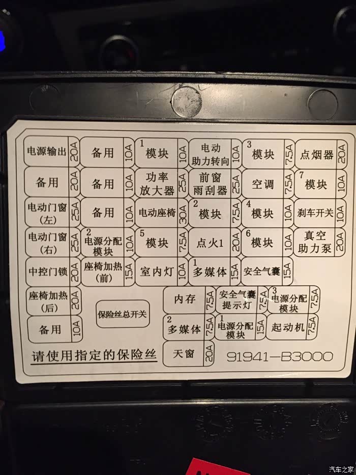 名图的12v电源的保险丝是哪一个啊
