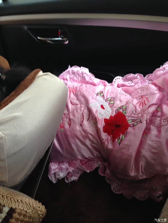 中午没时间回家,和老婆在车里午睡