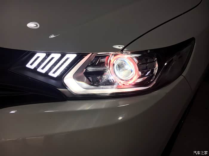 开灯后日行灯效果图