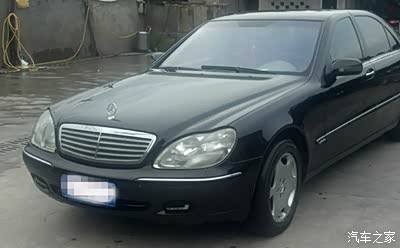 04款奔驰s600 v12改装wald包围 换装哑面深海金属蓝 白加黑加内饰