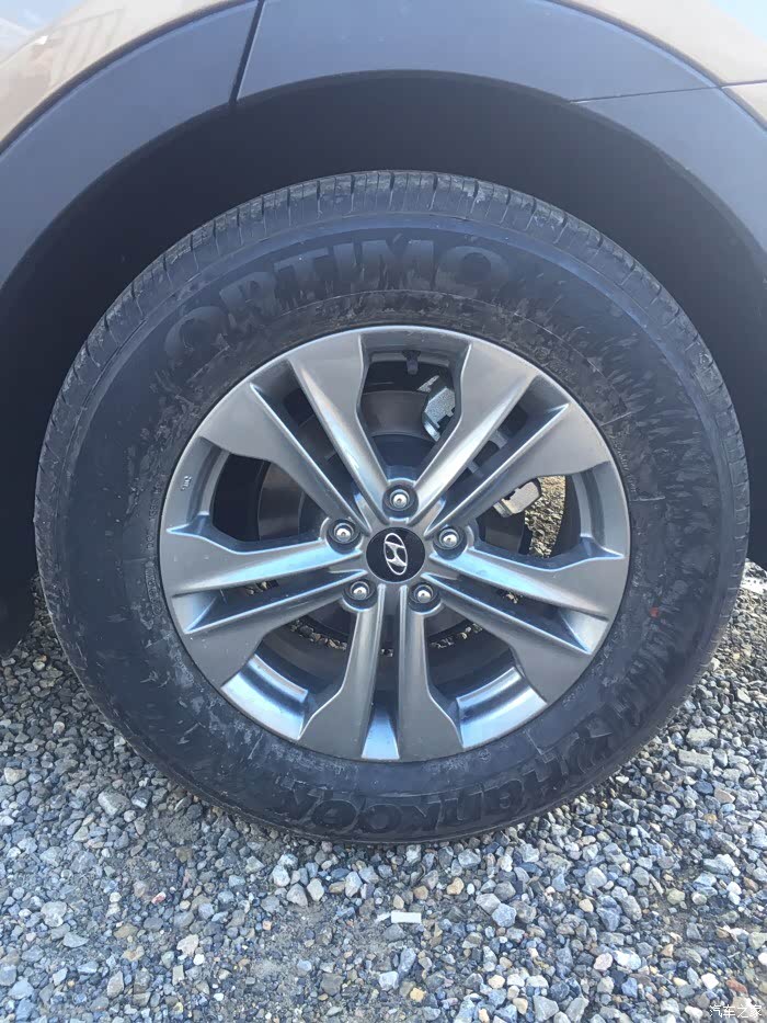 刚提的15款胜达出原车轮圏轮胎5套