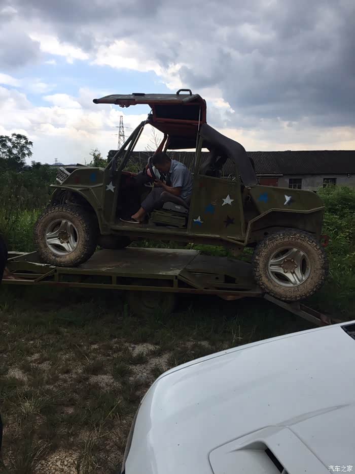 山后偶遇弹子炮车