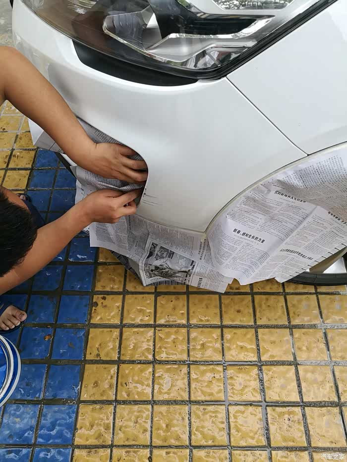 补漆记gs小白受伤自己动手补漆