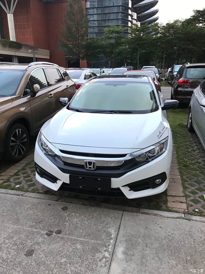 不后悔的选择思域15t自豪珍珠白提车作业