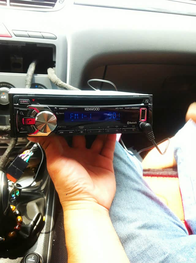 308更换建伍cd机作业图