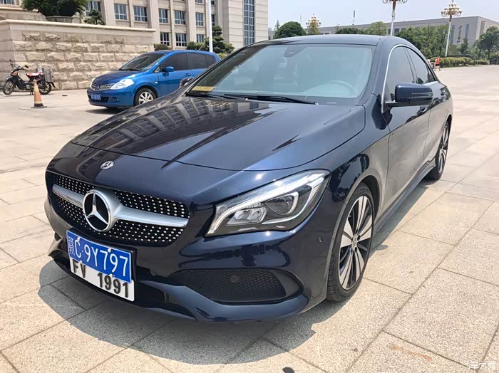 【图】钙石蓝之cla200时尚 港牌好sao_奔驰cla论坛_汽车之家论坛