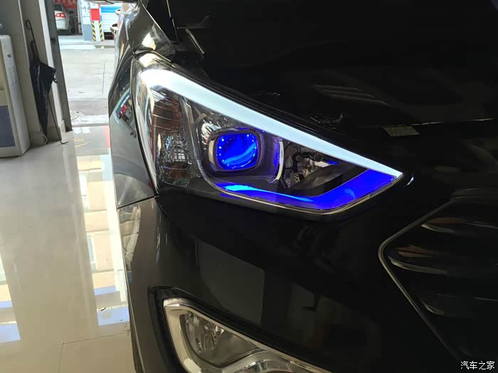 格锐改装作业蓝色恶魔眼霸气外漏