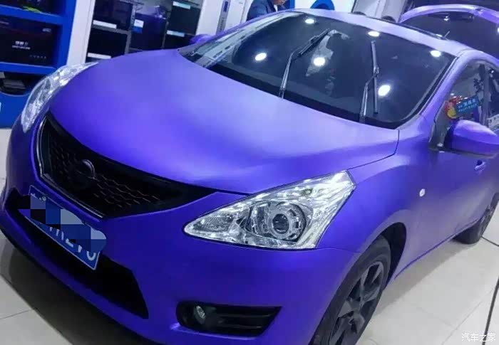 总算折腾完,骐达全车改色膜完成