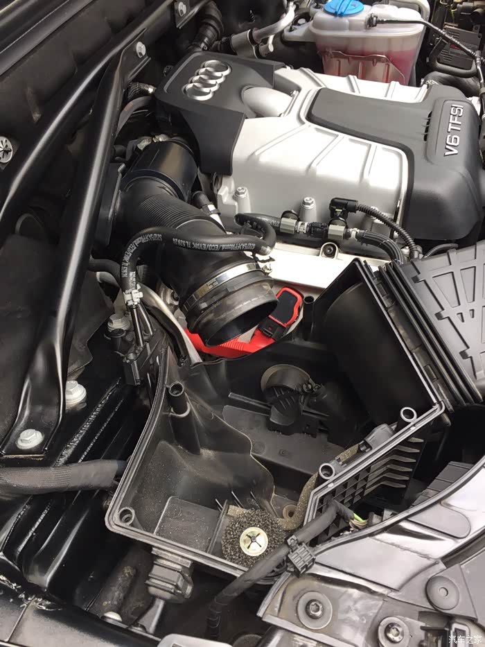 自己动手q545tfsi更换空气滤芯20173