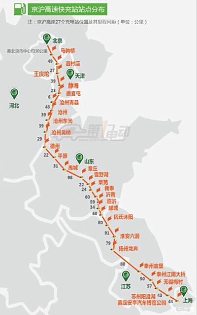 电动汽车实现全国跑还远吗?11省市高速公路建立充电桩计划一览