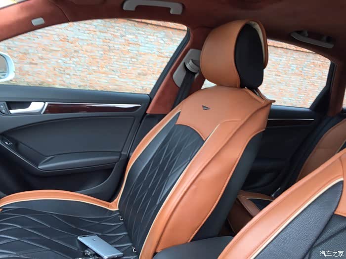 奥迪a4l改装顶级alcantara翻毛皮顶棚作业