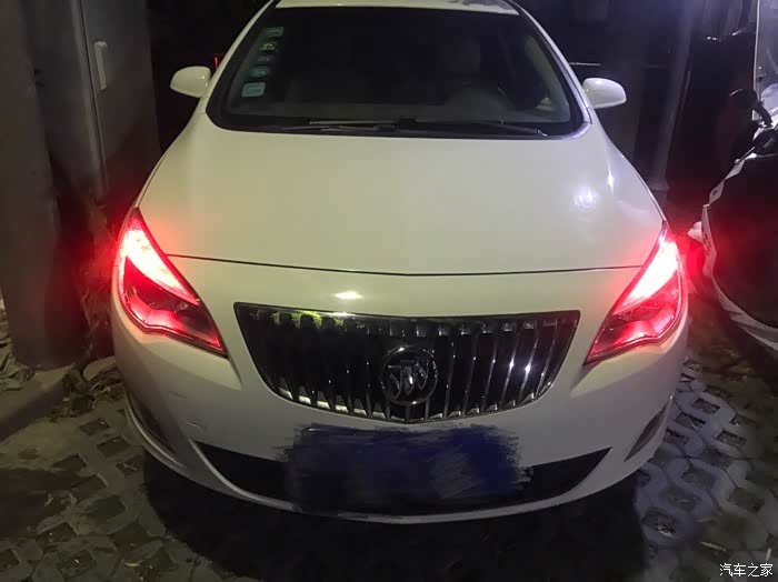 英朗xt改装更换红色恶魔led示宽灯日行灯