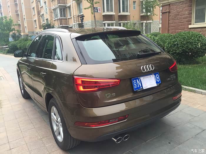16款驯鹿棕奥迪q3提新车交作业了