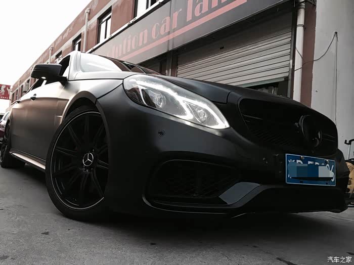 黑武士奔驰e上身亚光透明膜