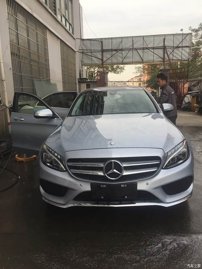 19 奔驰c级论坛 纠结了2个月,等了1个月,终于提车了,c200l钻石银!