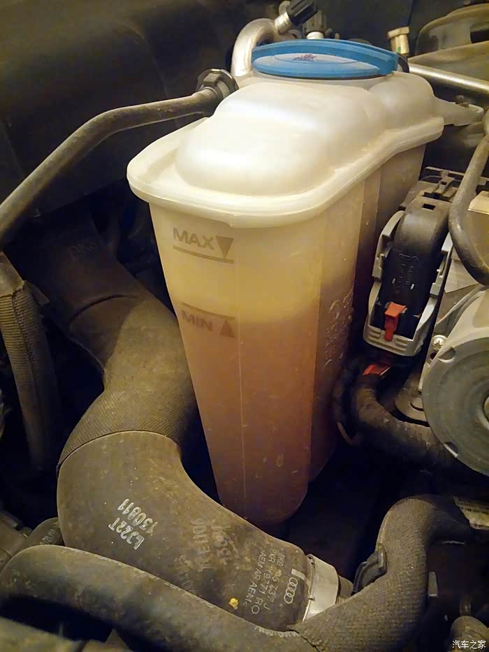 【图】水箱的水少于正常范围,需要加吗?_奥迪a4l论坛_汽车之家论坛