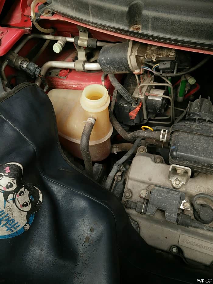 【图】【四川长安家族】小迷你更换发动机冷却液作业_奔奔mini论坛