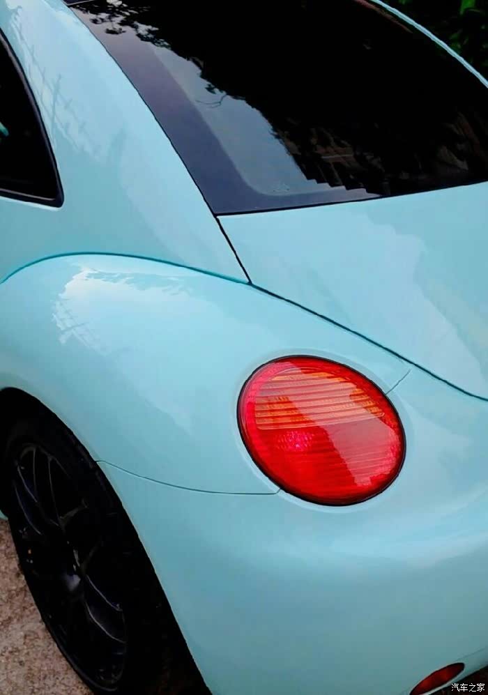 甲壳虫车身改色 tiffany蓝