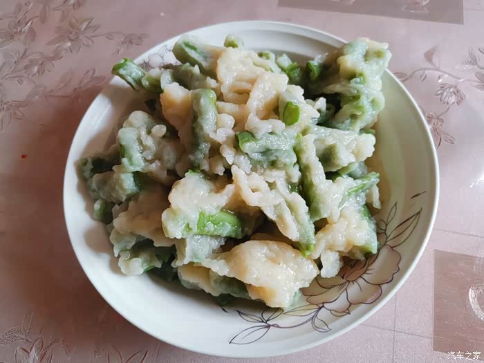 山西美食,豆角角拖叶儿