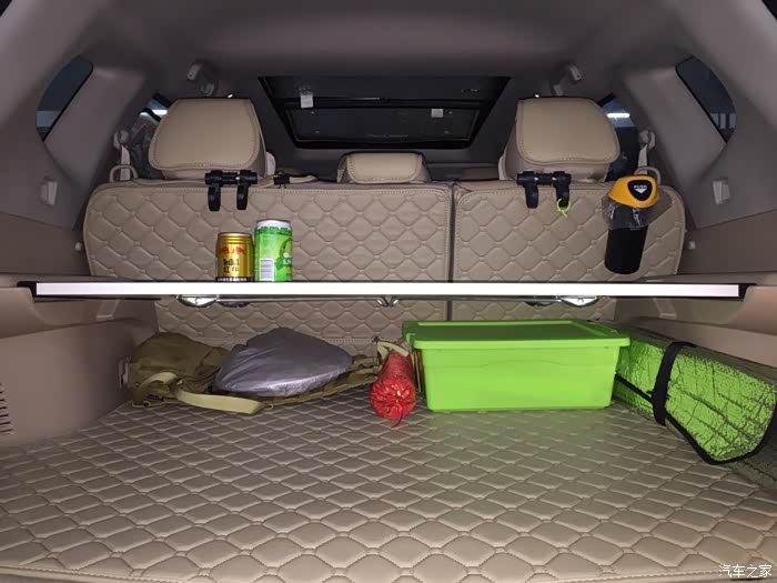 e骏团733自制新奇骏后备箱隔板小桌