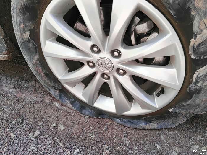 第一次爆胎中奖了