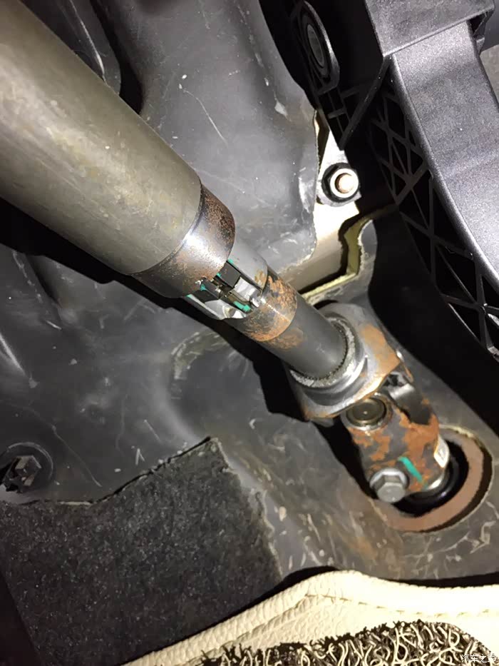 转向轴生锈金属卡片