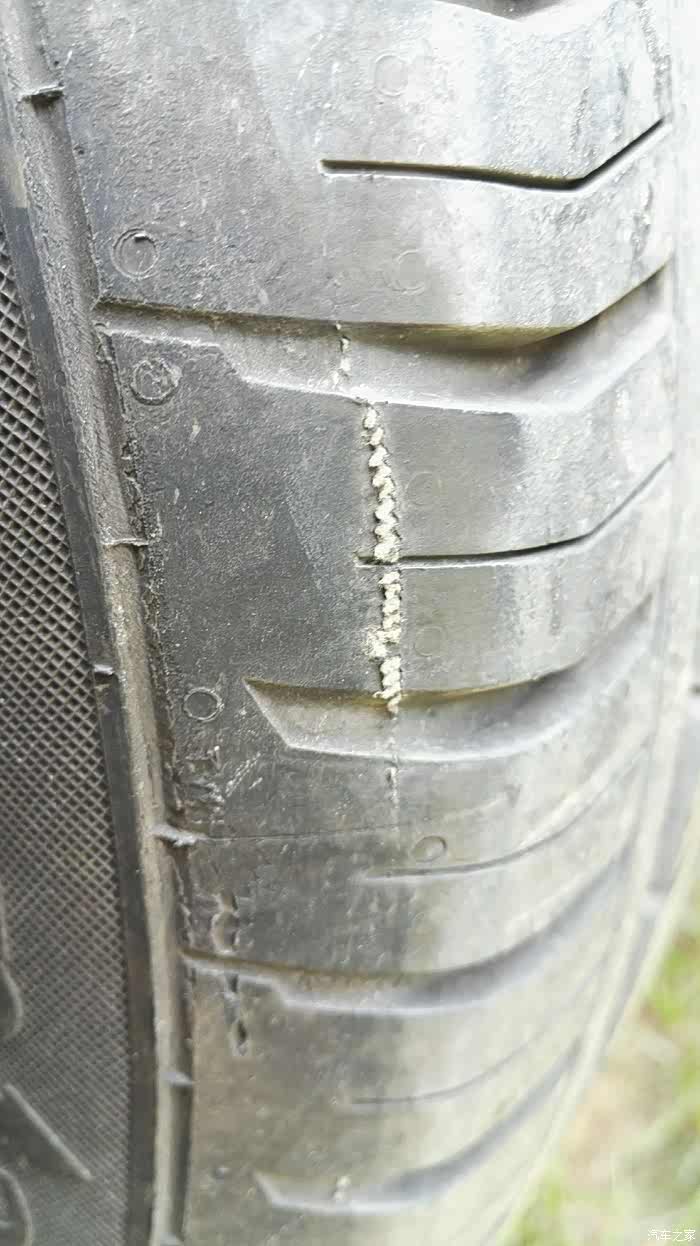 【图】马牌轮胎严重质量问题1万公里漏线了!_指南者论坛_汽车之家论坛
