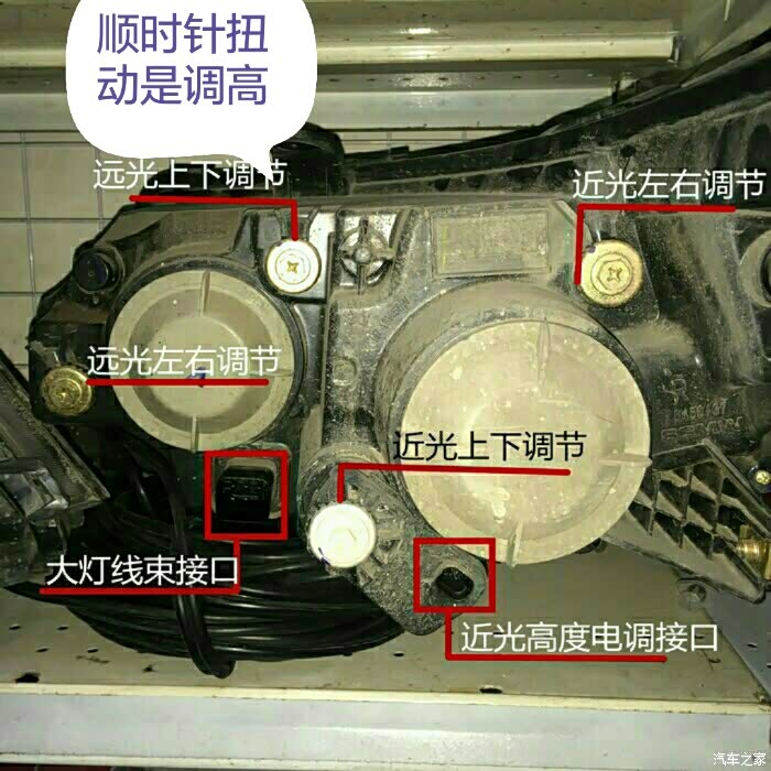 大神们宝骏730大灯高低怎么调