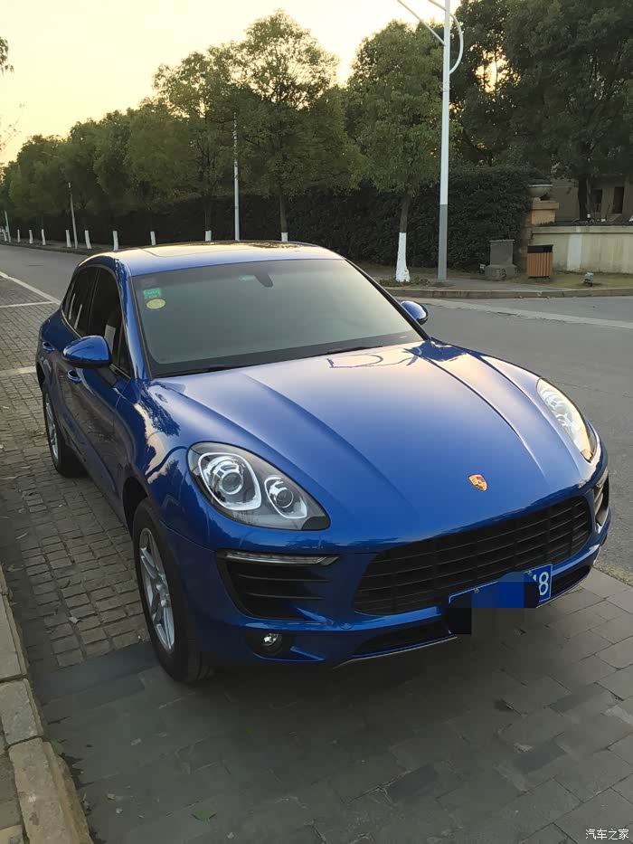 南京宝石蓝macan提车