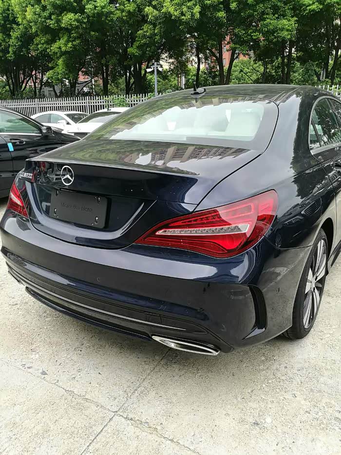 【图】cla200时尚 钙石蓝米色内饰 不知道算16款还是17款_奔驰cla级