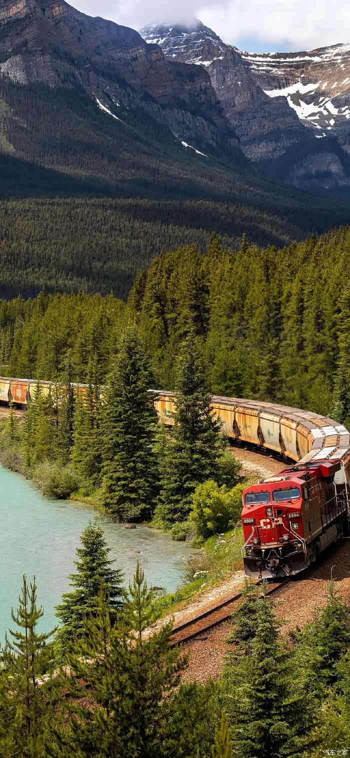 火车铁路沿途风景,我想跟你一起去看看.