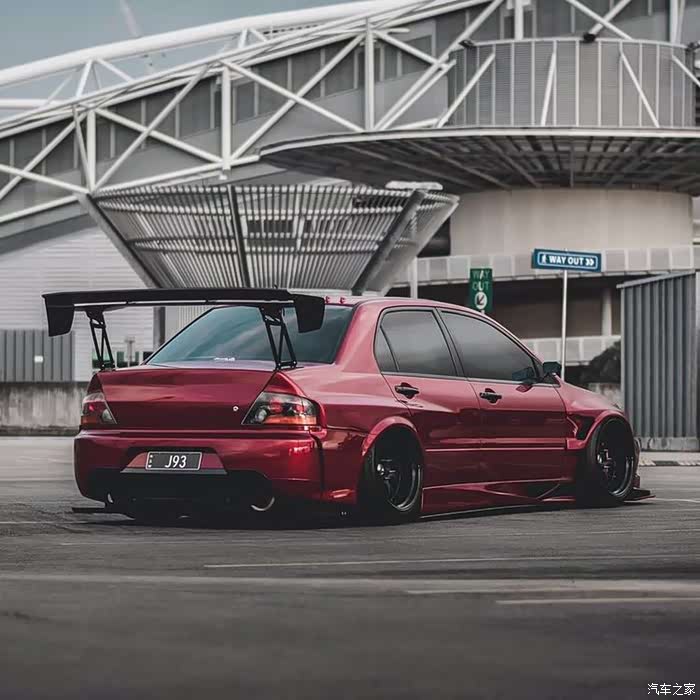 【图】红色的三菱evo9就是帅啊,给力_lancer论坛_汽车之家论坛