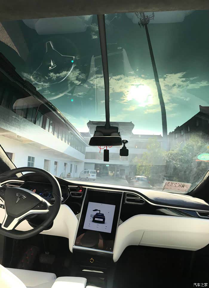 【图】挚爱-----特斯拉model x蓝外白内作业_model x论坛_汽车之家