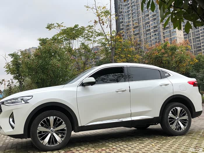 初见哈弗f7x的时候就有一种很大气的感觉,选择大气的白色,也正