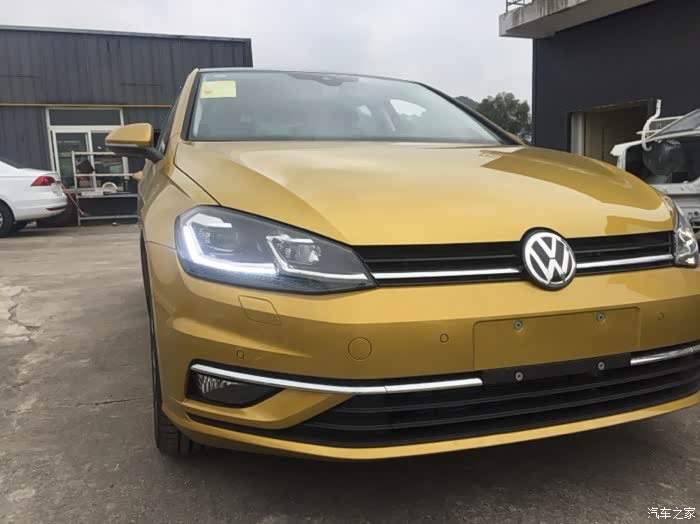 5到店!骚气金色旗舰版!_高尔夫论坛_汽车之家论坛