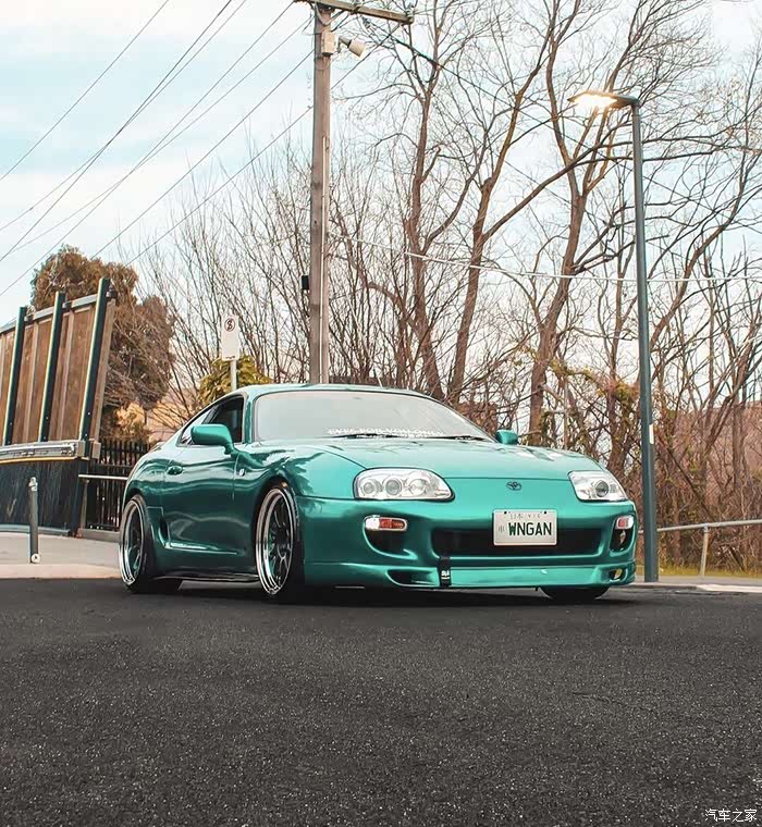 toyota supra mk4 2jz,绿色的牛魔王