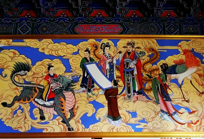 听经终南石楼山 问道周至楼观台--楼观台自驾游记之道教壁画艺术