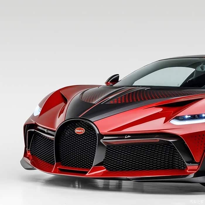 红色的布加迪这样豪华时尚外观真是美极了还有那高端的配置