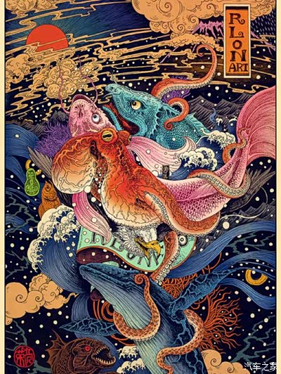 色彩的视觉冲击感~ 中国插画艺术家王荣亮