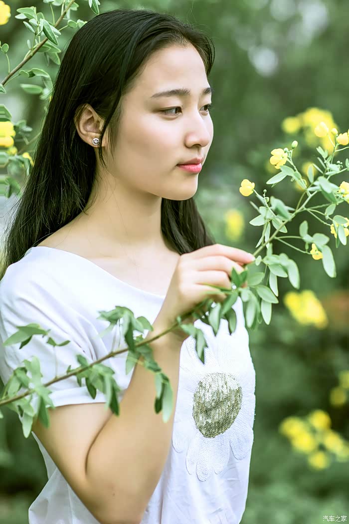 晒少女清新花季少女