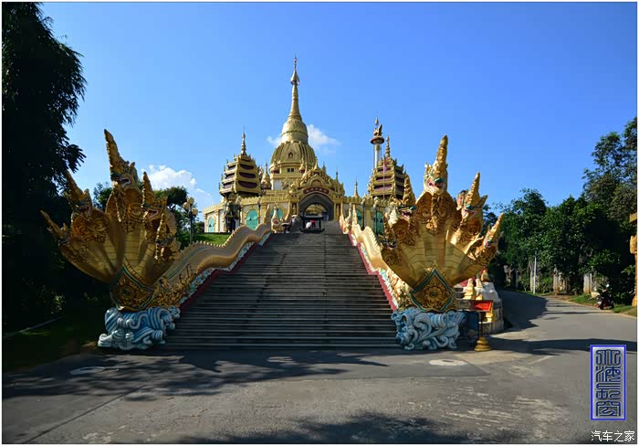 广角镜头下的德宏芒市瑞丽姐告风景在路上终点不是目的