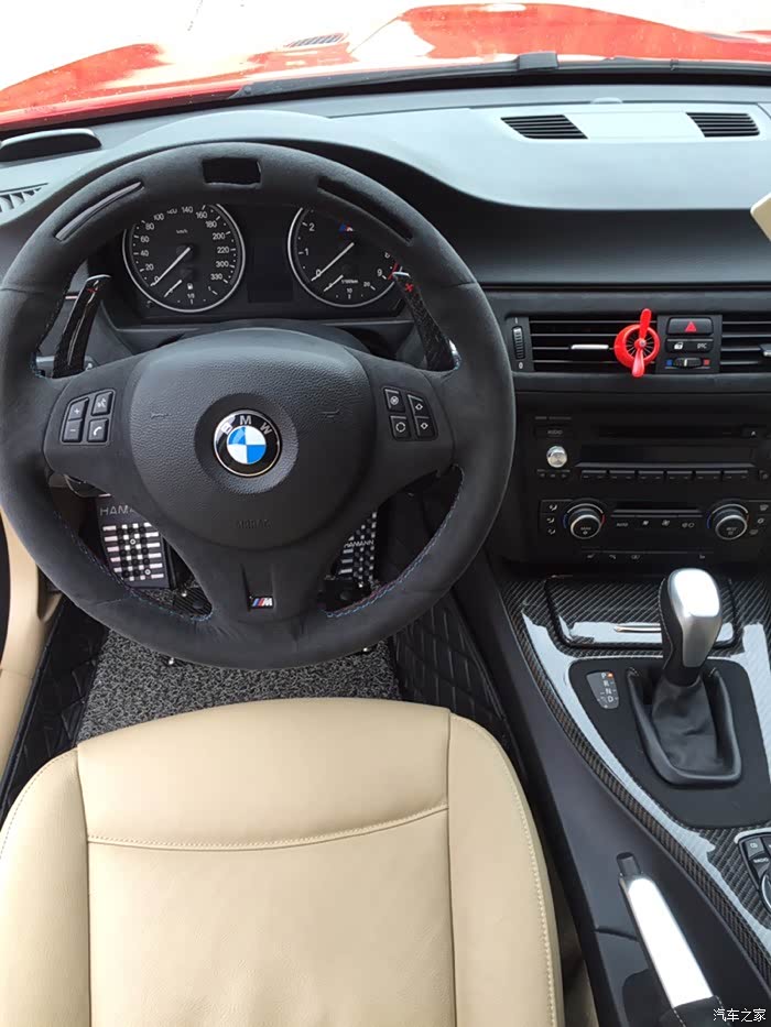 米内的硬伤宝马e90整车内饰改装alcantara翻毛皮碳纤风格