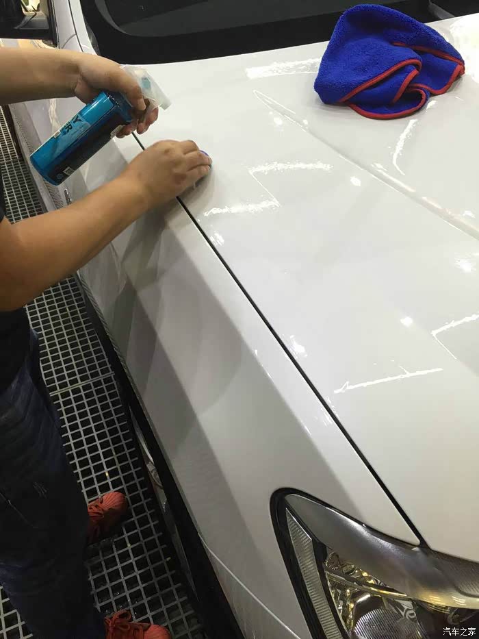 宝马x3漆面护理作业分享