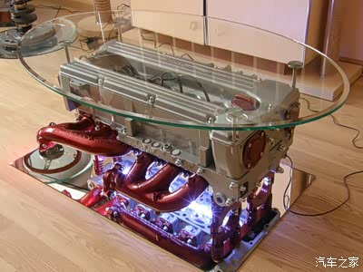 发动机茶几,发动机桌子.