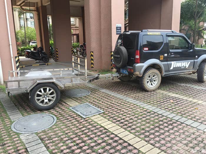 【图】为jimny度身定制的小拖车,自制小拖车,方便,实用_吉姆尼论坛