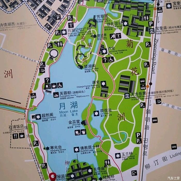 宁波月湖公园平面图图片